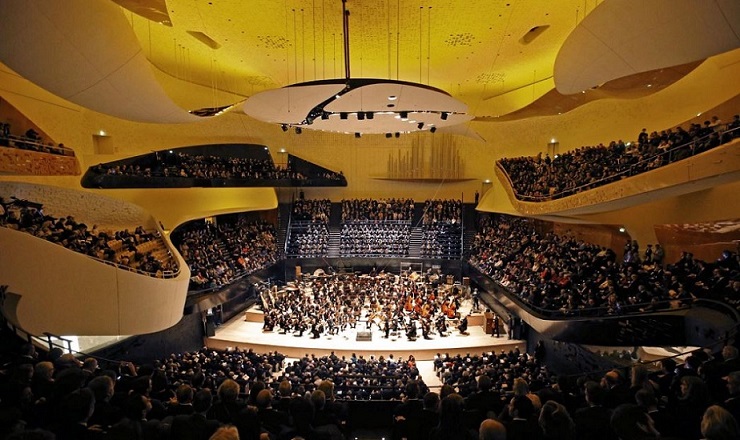 Philharmonie di Parigi, interno