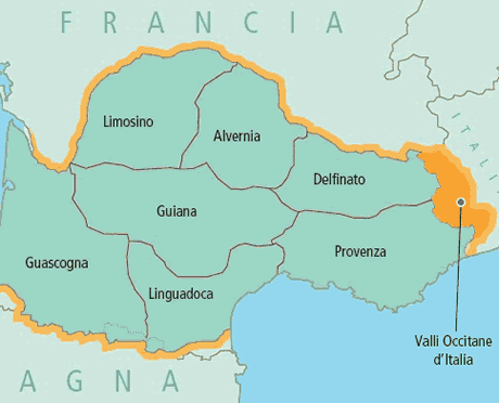 Mappa Occitania