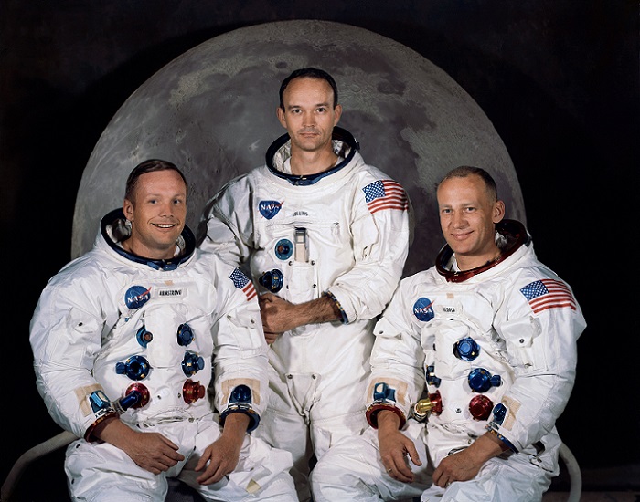 Armstrong, Collins e Aldrin