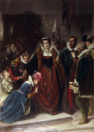 Maria Stuart condotta al patibolo