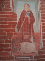 Affresco all'abbazia di Sant'Albino, Mortara (Simone Valtorta, 2005)