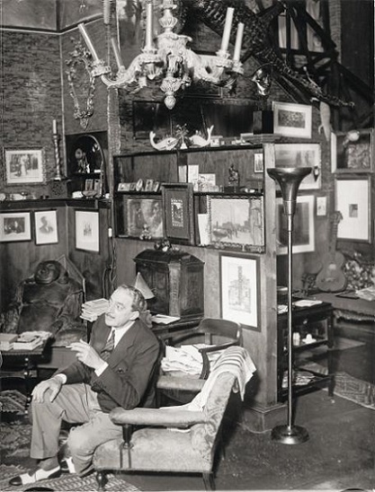 Trilussa nella sua casa-studio